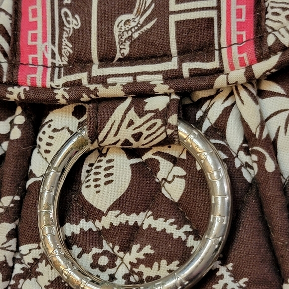 Vera Bradley Imperial Toile Saddle up Crossbody/shoulder bag. Brown & White - Picture 3 of 9